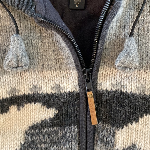 Kyber Outerwear Wool Zip Up Sweater - Size Small - Picture 3 of 8